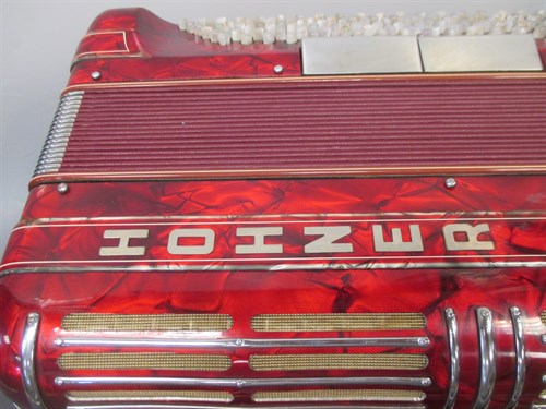 Lot 160 - A Hohner Shand Morino 46 button accordion,...