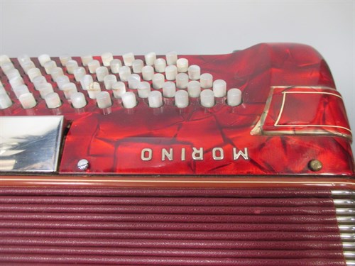 Lot 160 - A Hohner Shand Morino 46 button accordion,...