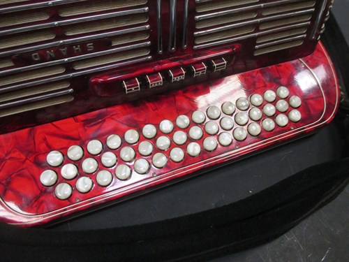 Lot 160 - A Hohner Shand Morino 46 button accordion,...