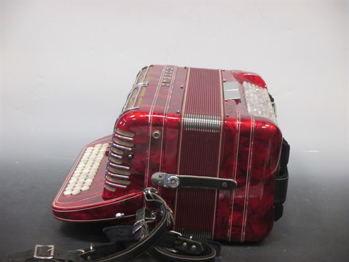 Lot 160 - A Hohner Shand Morino 46 button accordion,...