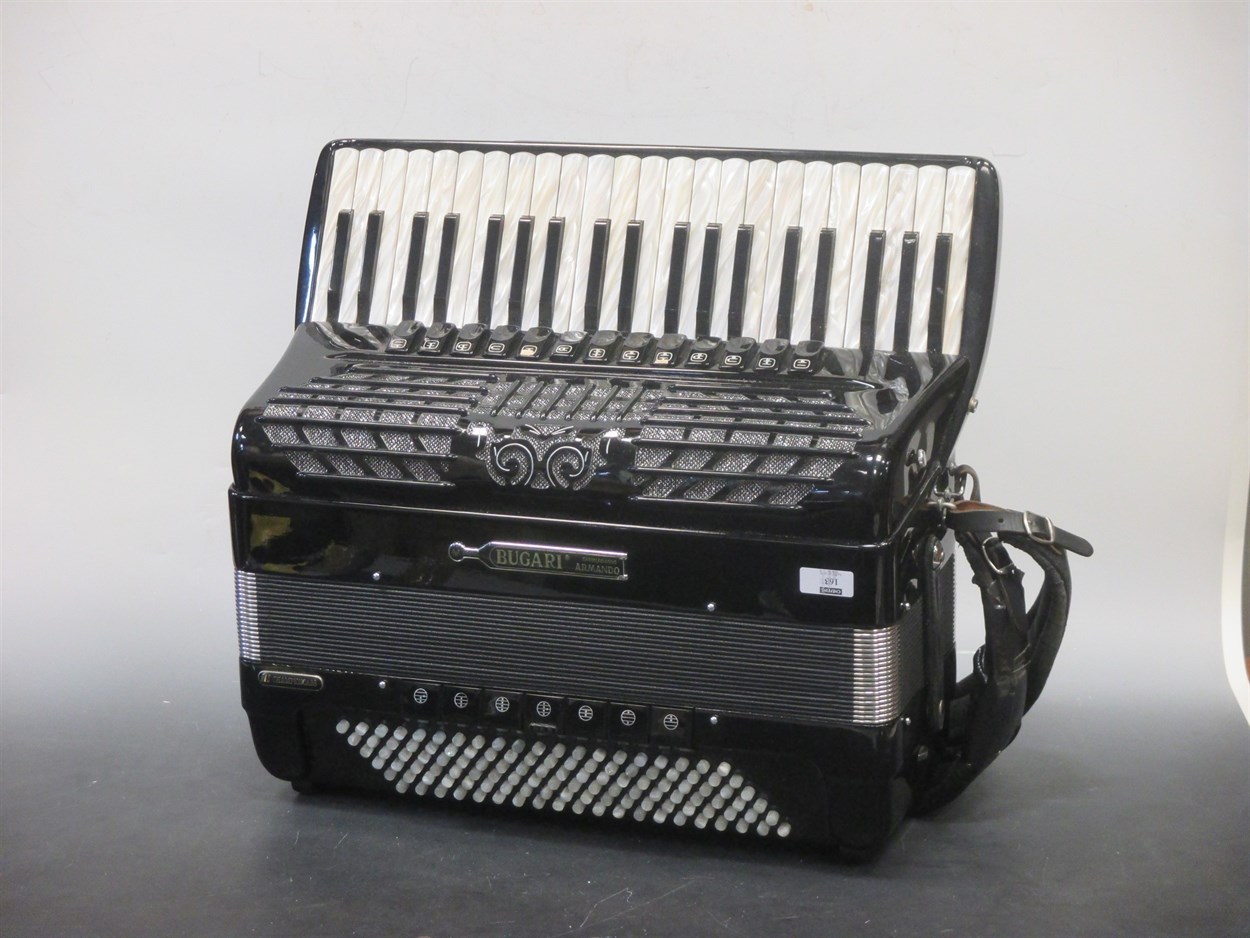 Lot 163 - A Bugari Champion Cass accordion,...
