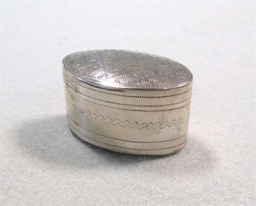 Lot 335 - A George III silver nutmeg grater by Samuel Pemberton