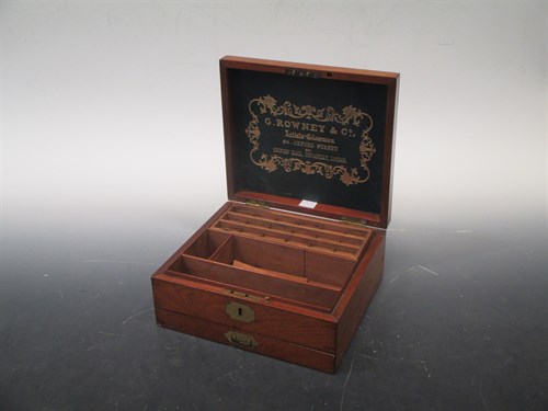 Lot 49 - A Victorian painter's box by Rowney and a...