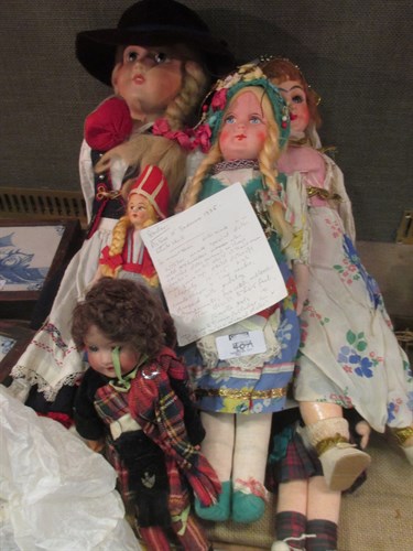 Lot 40A - A collection of dolls representing the nations