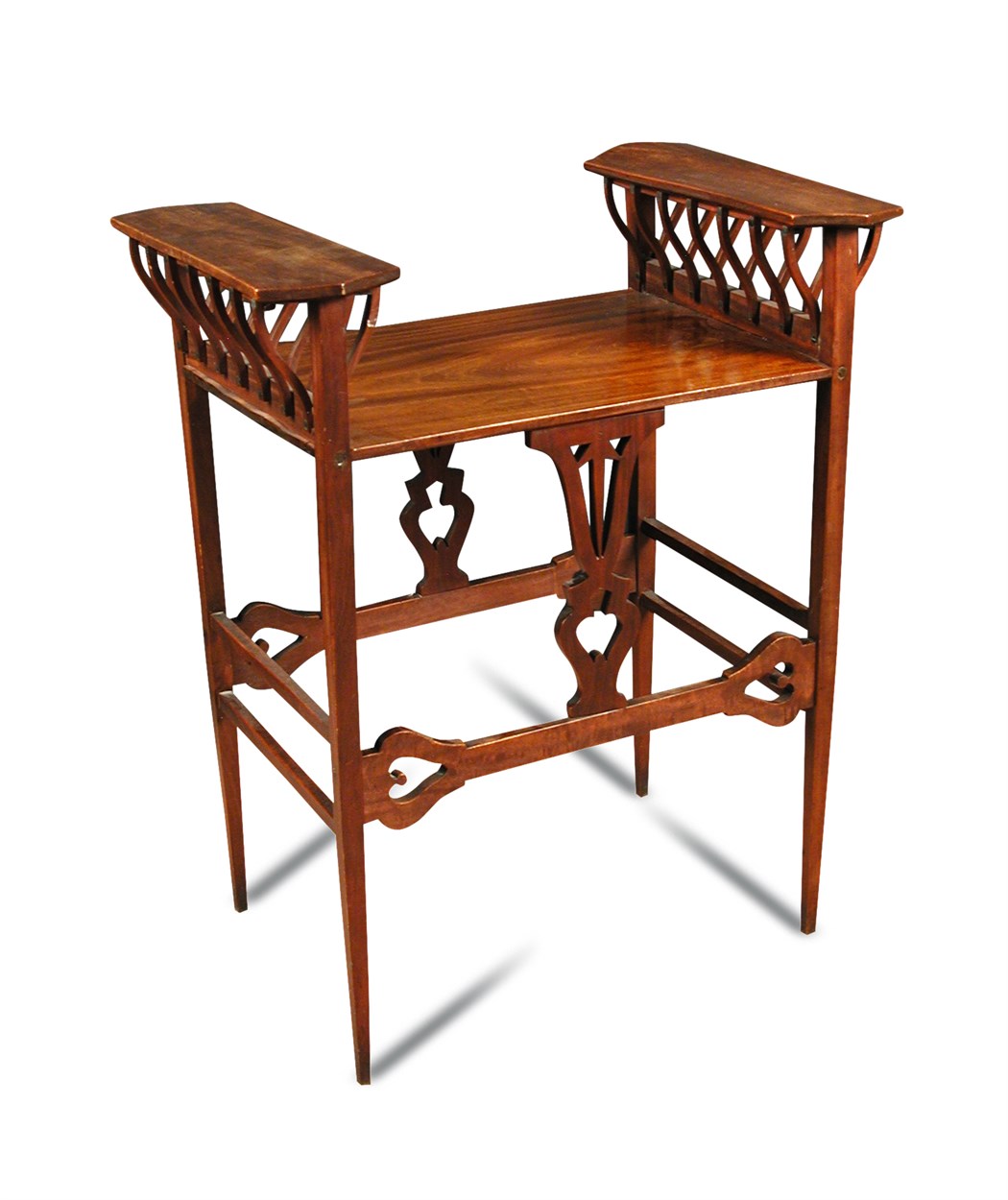 Lot 608 - An Art Nouveau fruit wood side table