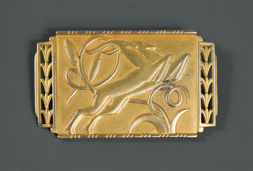 Lot 177 - Jonette Jewelry (sic), an Art Deco style brooch