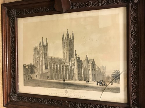 Lot 18 - Canterbury Cathedral, two lithograph views