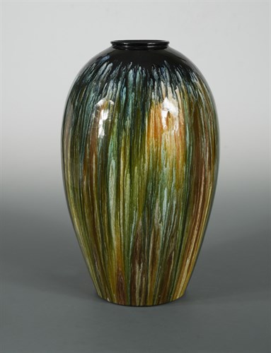 Lot 19 - A large Bretby Art Pottery vase, possibly designed by Dr Christopher Dresser