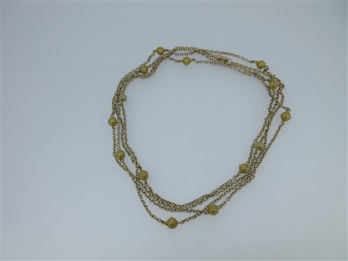 Lot 243 - A fancy long chain stamped '10c'