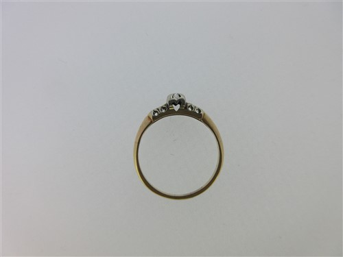 Lot 123 - A Victorian garnet carbuncle and diamond pendant together with a diamond ring