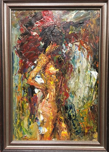 Lot 45 - Manner of John Bratby RA (1928-1992), Standing...