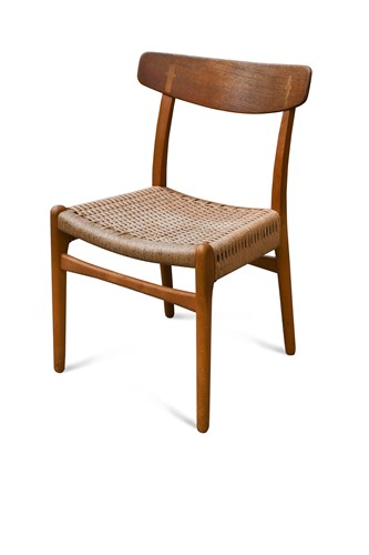 Lot 300 - Hans Wegner for Carl Hansen & Son, a teak model CH23 dining chair