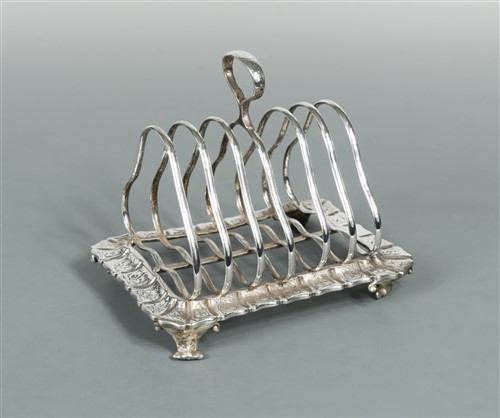 Lot 618 - A Victorian silver toast rack by Hunt & Roskell, late Storr & Mortimer