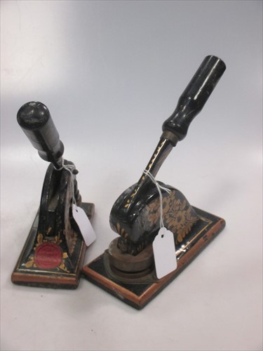 Lot 47 - Two 19th century paper stamps for Cuban cigar...