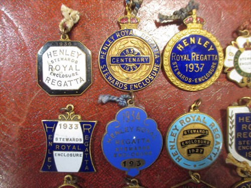 Lot 364 - A rare group of Henley Royal Regatta stewards' enclosure badges