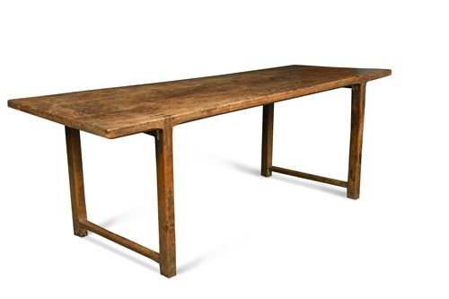 Lot 442 - A 19th century French cherrywood farmhouse table