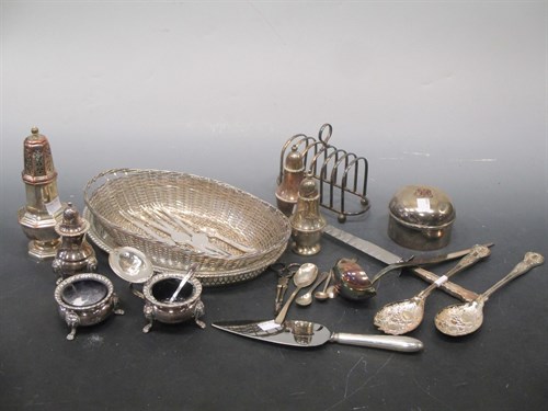Lot 188 - A collection of silver plated items including...