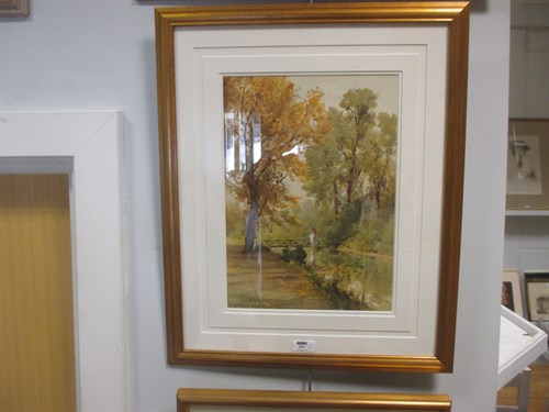 Lot 291 - Horace van Ruit, Walkers in parkland,...