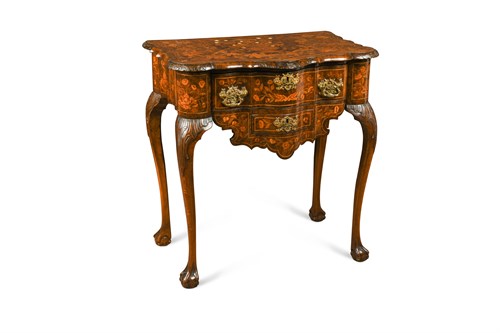 Lot 425 - A 19th century Dutch floral marquetry lowboy