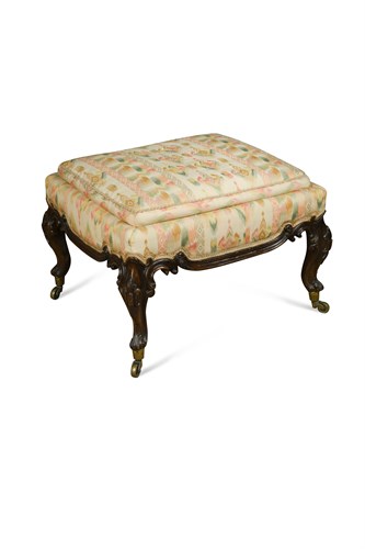 Lot 479 - collected Nov 2910. A mid-19th century rosewood stool