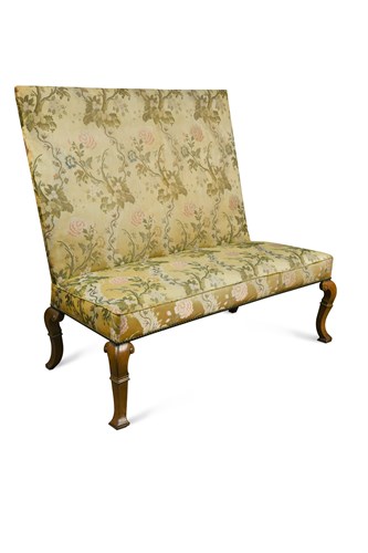 Lot 427 - A George I walnut framed upright settee