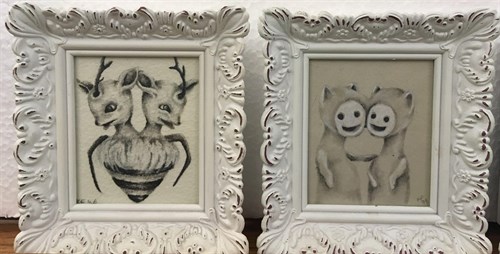 Lot 31 - A collection of six surrealist drawings