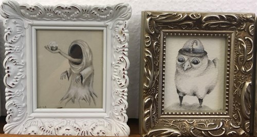 Lot 31 - A collection of six surrealist drawings