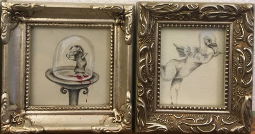 Lot 31 - A collection of six surrealist drawings