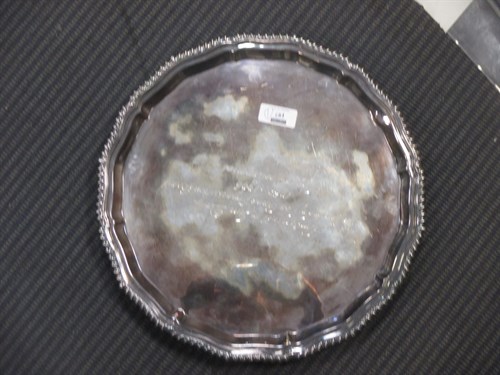 Lot 197 - An Elizabeth II silver presentation wine tray,...