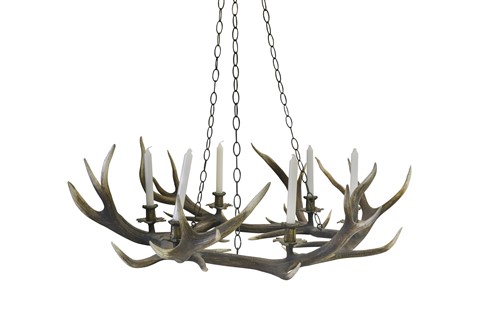 Lot 299 - A stag antler chandelier