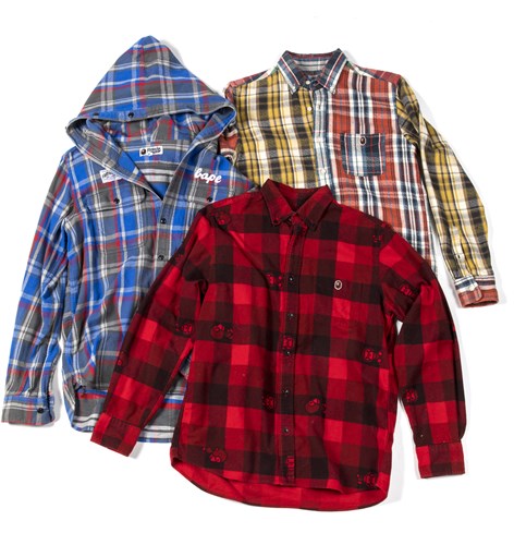 Lot 71 - A Bathing Ape (BAPE) a collection of nine shirts