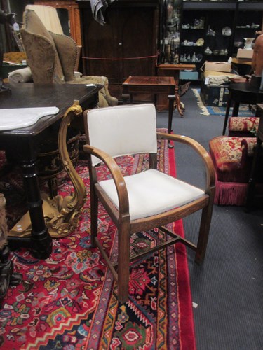 Lot 365 - A set of four 1930s bentwood chairs, with drop...