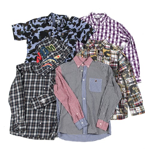 Lot 65 - A Bathing Ape (BAPE) a collection of sixteen variously patterned shirts