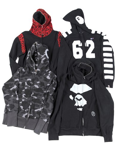 Lot 55 - A Bathing Ape (BAPE) a collection of eight hoodies