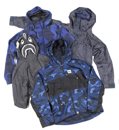 Lot 62 - A Bathing Ape (BAPE) six hooded rain jackets