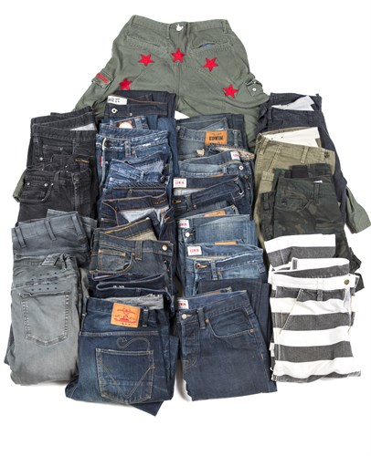 Lot 42 - A quantity of denim jeans and other trousers