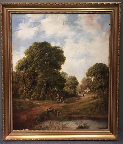 Lot 316 - English School, 19th Century, Rural scenes,...