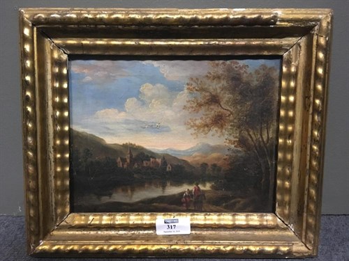 Lot 317 - English School, 19th Century, A River...