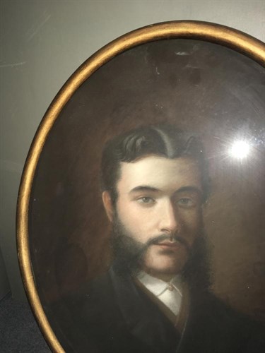 Lot 325 - English School, 19th Century, Portrait of a...