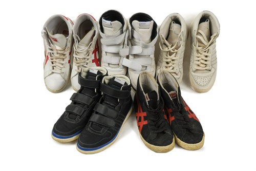 Lot 39 - Five pairs of hi top trainers