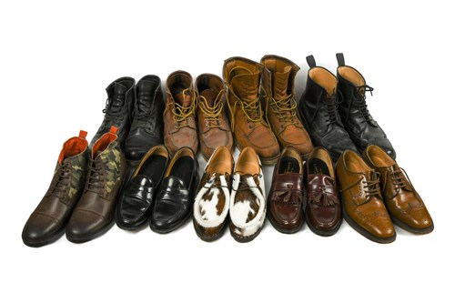 Lot 60 - Paraboot by Michael Marche, a pair of pony skin shoes