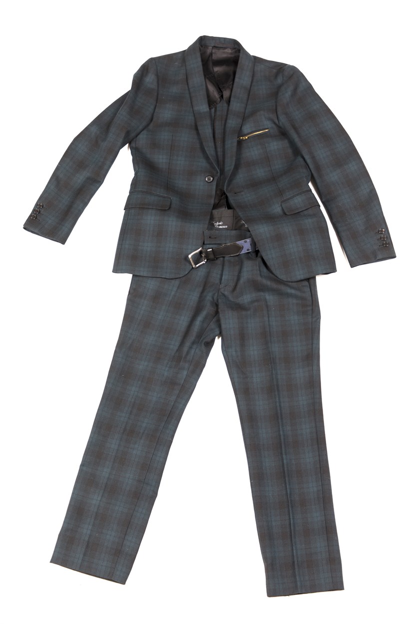 Lot 69 - Hysteric Glamour XXX, green tartan patterned two piece suit