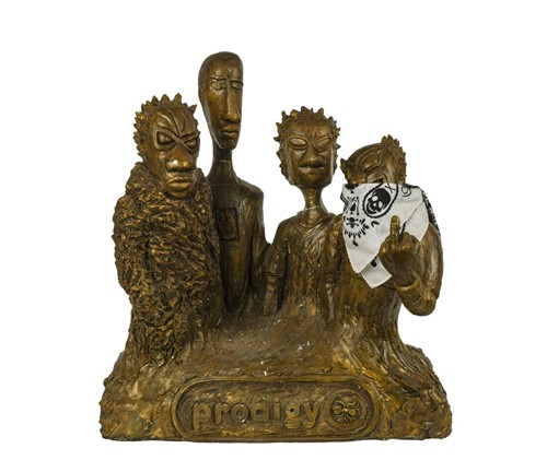 Lot 151 - A bronze painted plaster model of The Prodigy