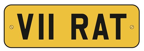 Lot 113 - V11 RAT, a cherished number plate on retention