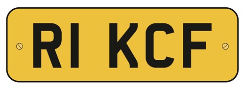 Lot 114 - R1 KCF, a cherished number plate on retention