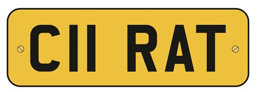 Lot 111 - C11 RAT, a cherished number plate on retention