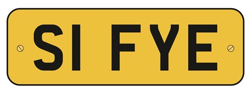 Lot 109 - S1 FYE, a cherished number plate on retention