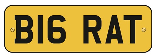 Lot 110 - B16 RAT, a cherished number plate on retention