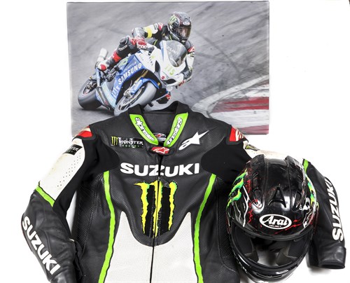 Lot 141 - Alpinestars, Keith's racing leathers and Arai crash helmet