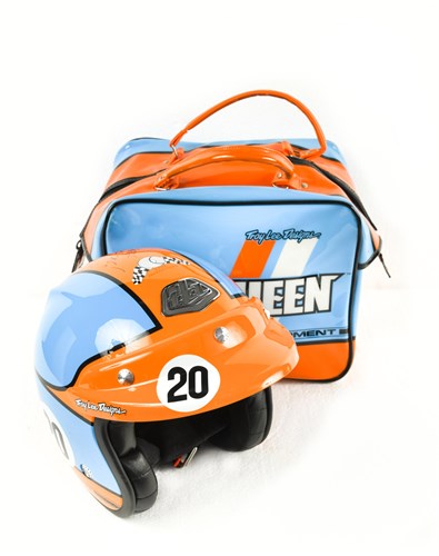 Lot 124 - Troy Lee designs, a Steve McQueen open face crash helmet